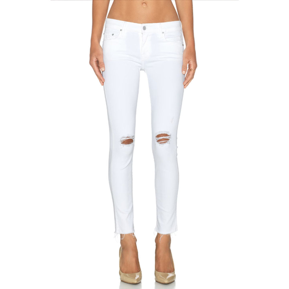 Mother Looker Ankle Fray Jeans in Little Miss Innocent